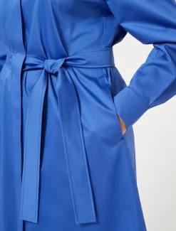 Marina Rinaldi Abiti | Abiti*Abito chemisier in raso stretch BLUCINA