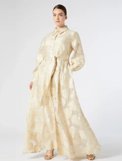 Marina Rinaldi Abiti | Abiti*Abito chemisier in seta BIANCOAVORIO