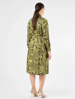 Marina Rinaldi Abiti | Abiti*Abito chemisier in twill VERDEMUSCHIO
