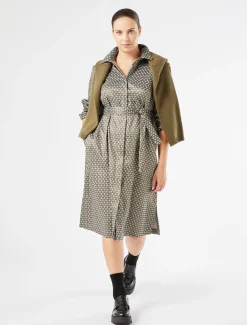 Marina Rinaldi Abiti | Abiti*Abito chemisier jacquard SABBIA