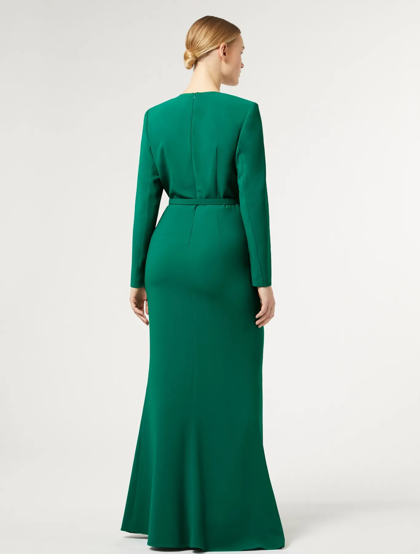 Marina Rinaldi Marina Rinaldi By Zuhair Murad*Abito in cady con drappeggio VERDE