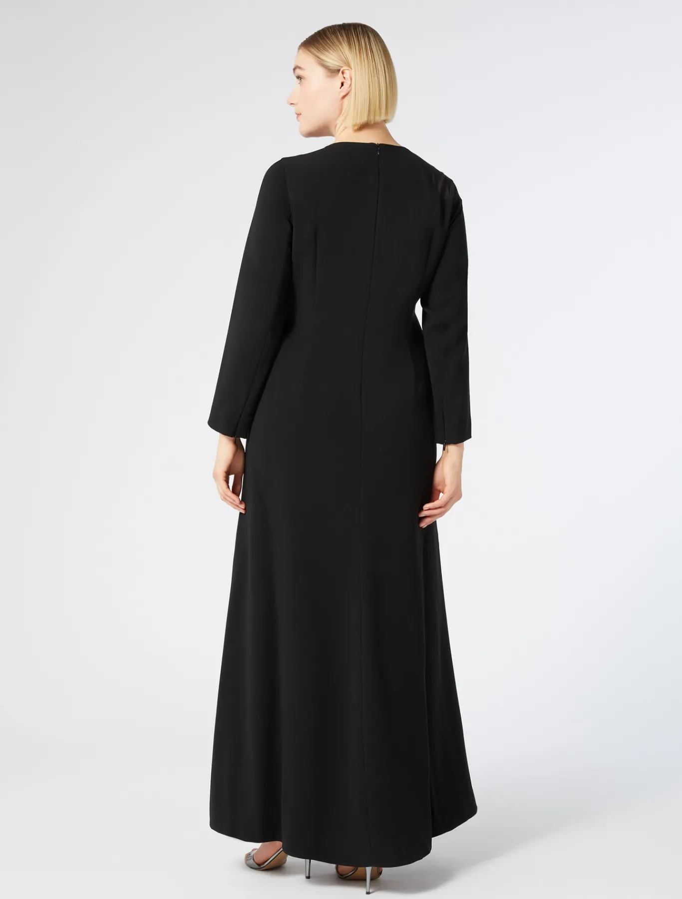 Marina Rinaldi Abiti | Abiti*Abito in cady con tulle NERO