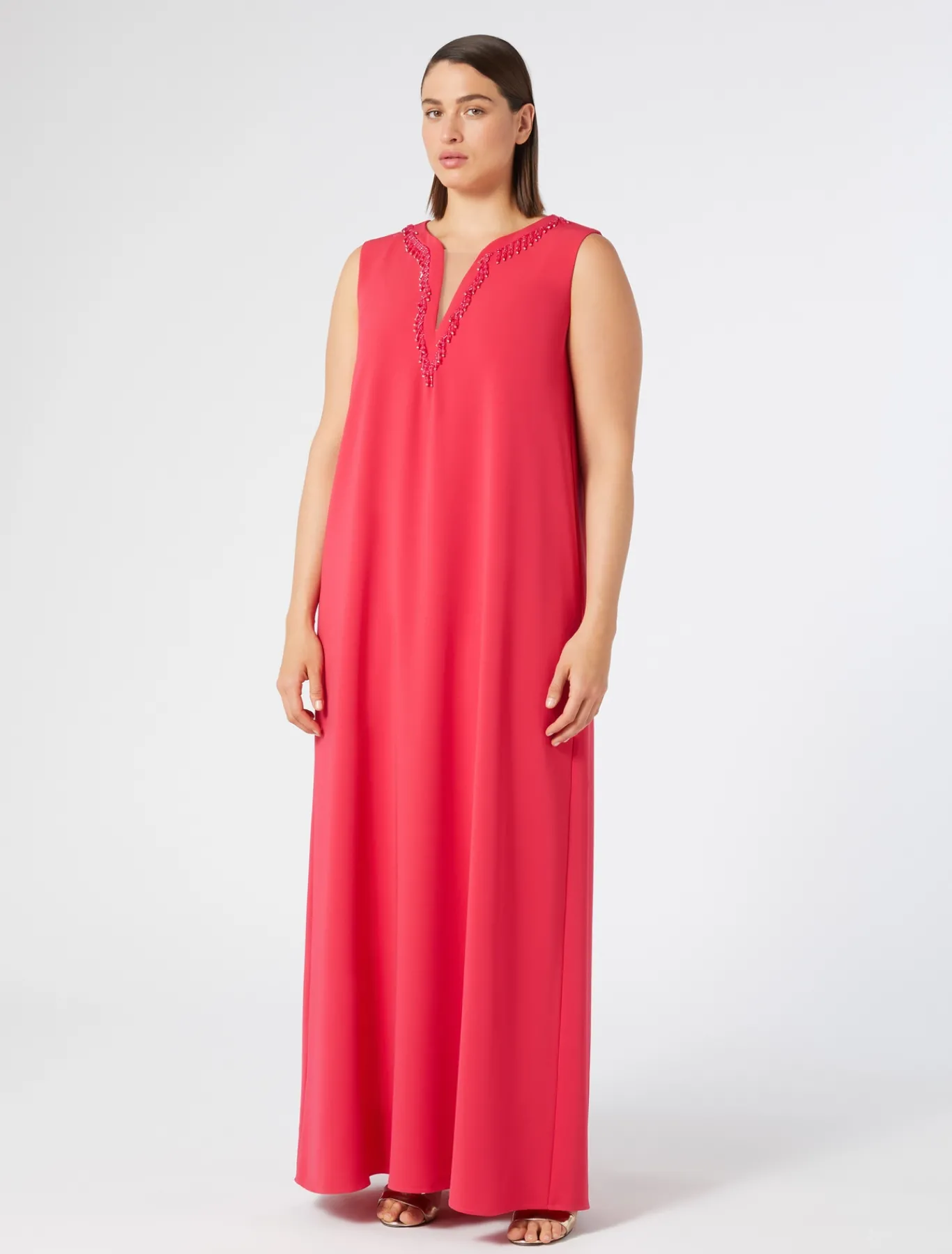 Marina Rinaldi Abiti | Abiti*Abito in cady triacetato FUXIA