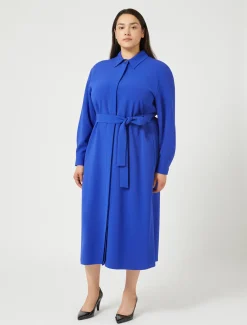 Marina Rinaldi Abiti | Abiti*Abito in cady triacetato BLUVIOLA