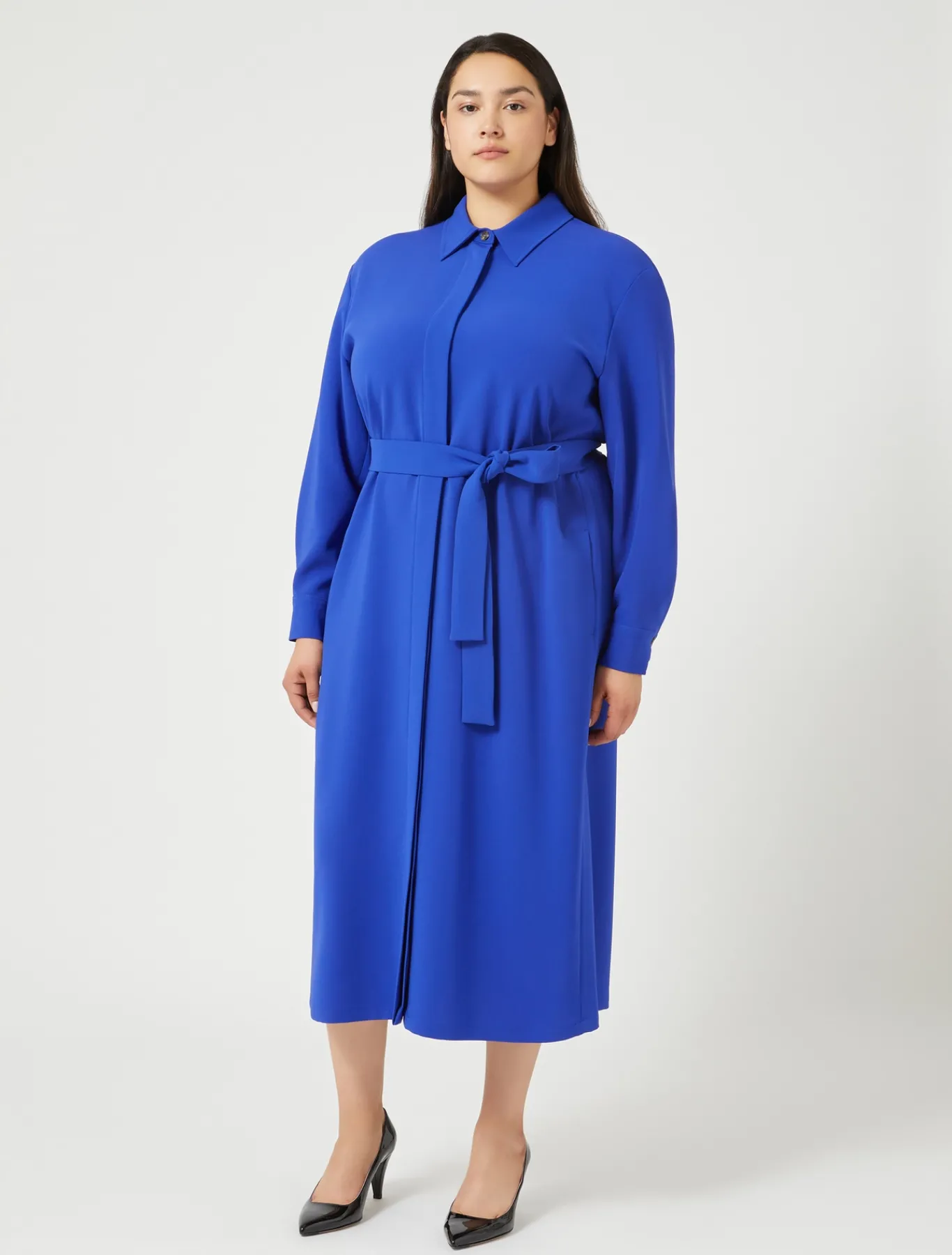 Marina Rinaldi Abiti | Abiti*Abito in cady triacetato BLUVIOLA