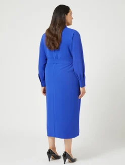 Marina Rinaldi Abiti | Abiti*Abito in cady triacetato BLUVIOLA