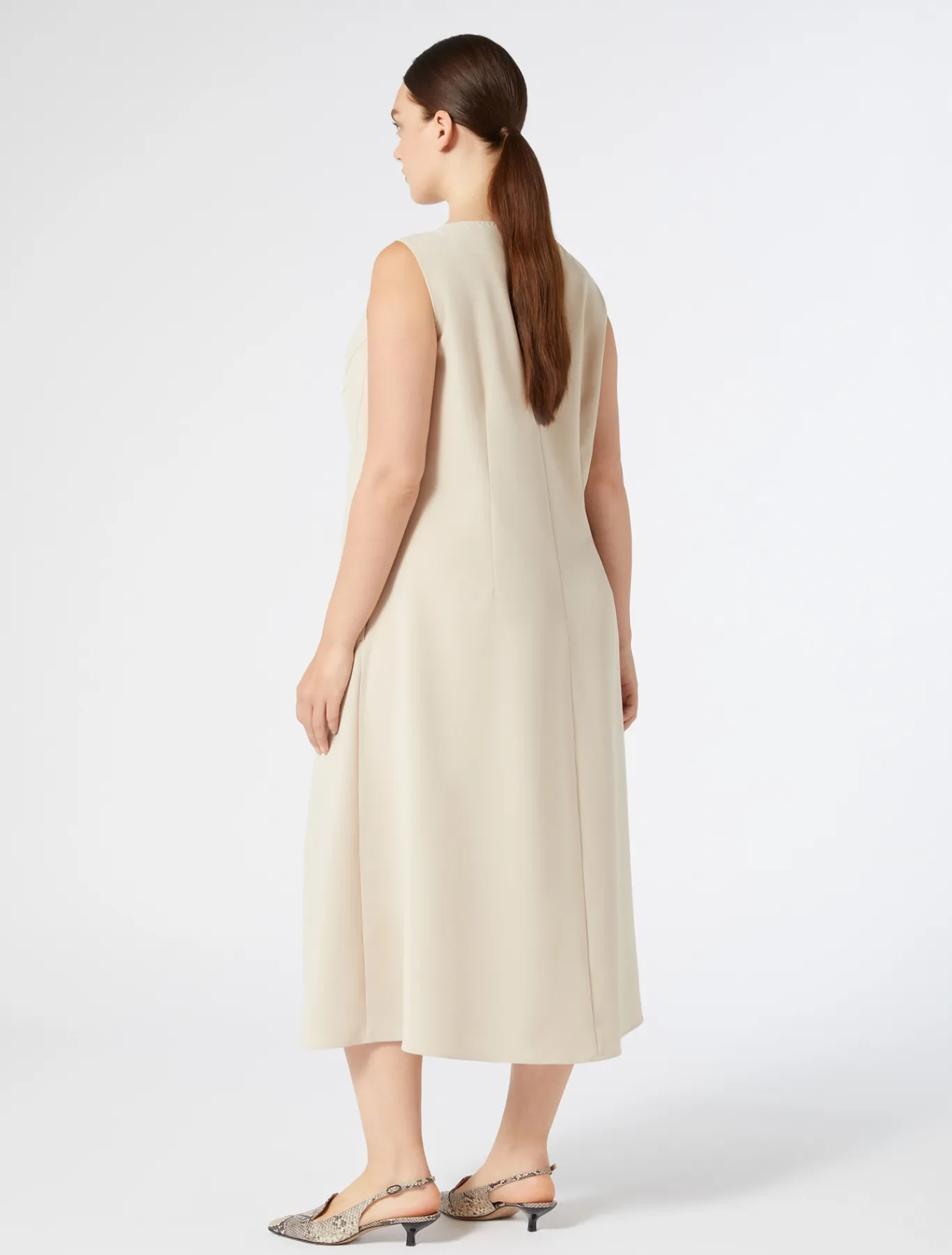 Marina Rinaldi Abiti | Abiti*Abito in cady triacetato BEIGE