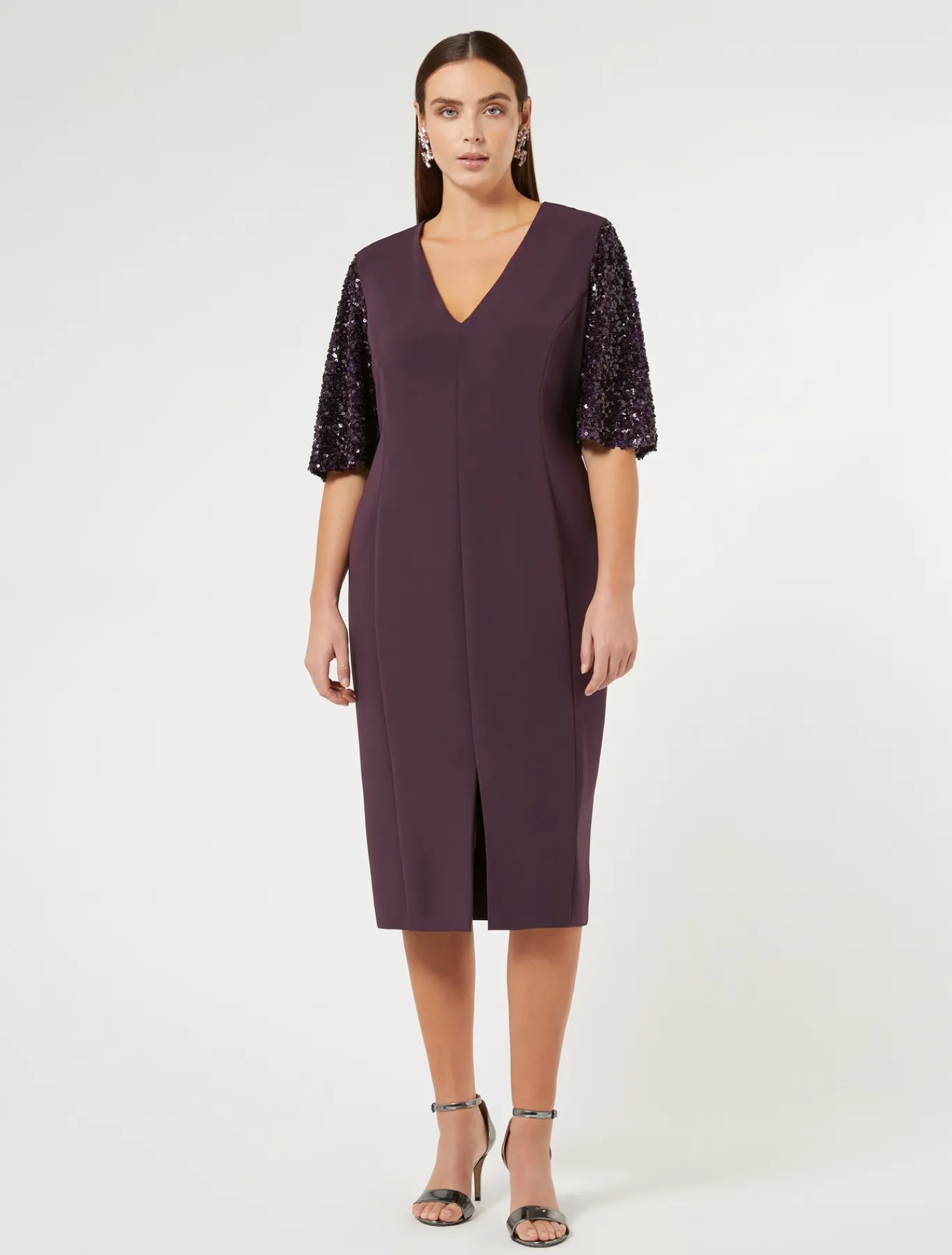 Marina Rinaldi Abiti | Abiti*Abito in cady triacetato BORDEAUX