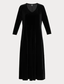 Marina Rinaldi Abiti | Abiti*Abito in ciniglia stretch NERO