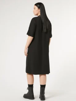 Marina Rinaldi Abiti | Abiti*Abito in crêpe di envers satin NERO