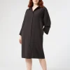 Marina Rinaldi Abiti | Abiti*Abito in crêpe envers satin NERO