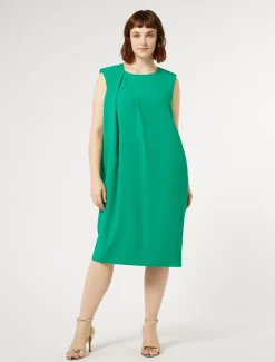 Marina Rinaldi Abiti | Collezione Elegante*Abito in crêpe envers satin VERDEBANDIERA