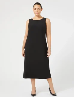 Marina Rinaldi Abiti | Abiti*Abito in crêpe satin NERO
