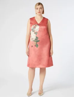 Marina Rinaldi Abiti | Selezione Elegante*Abito in duchesse con stampa CORALLO