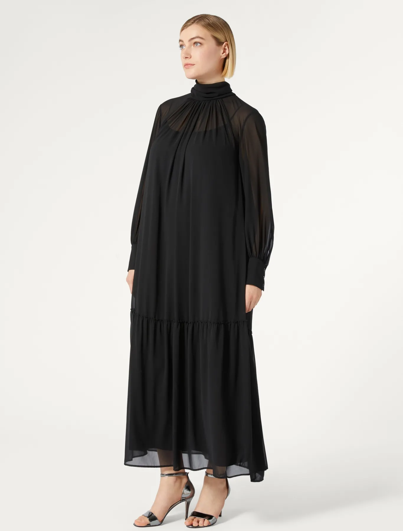 Marina Rinaldi Abiti | Abiti*Abito in georgette NERO