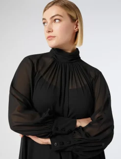 Marina Rinaldi Abiti | Abiti*Abito in georgette NERO
