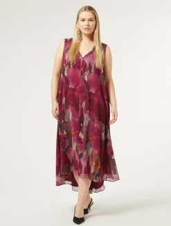 Marina Rinaldi Selezione Elegante | Collezione Elegante*Abito in georgette RUBINO