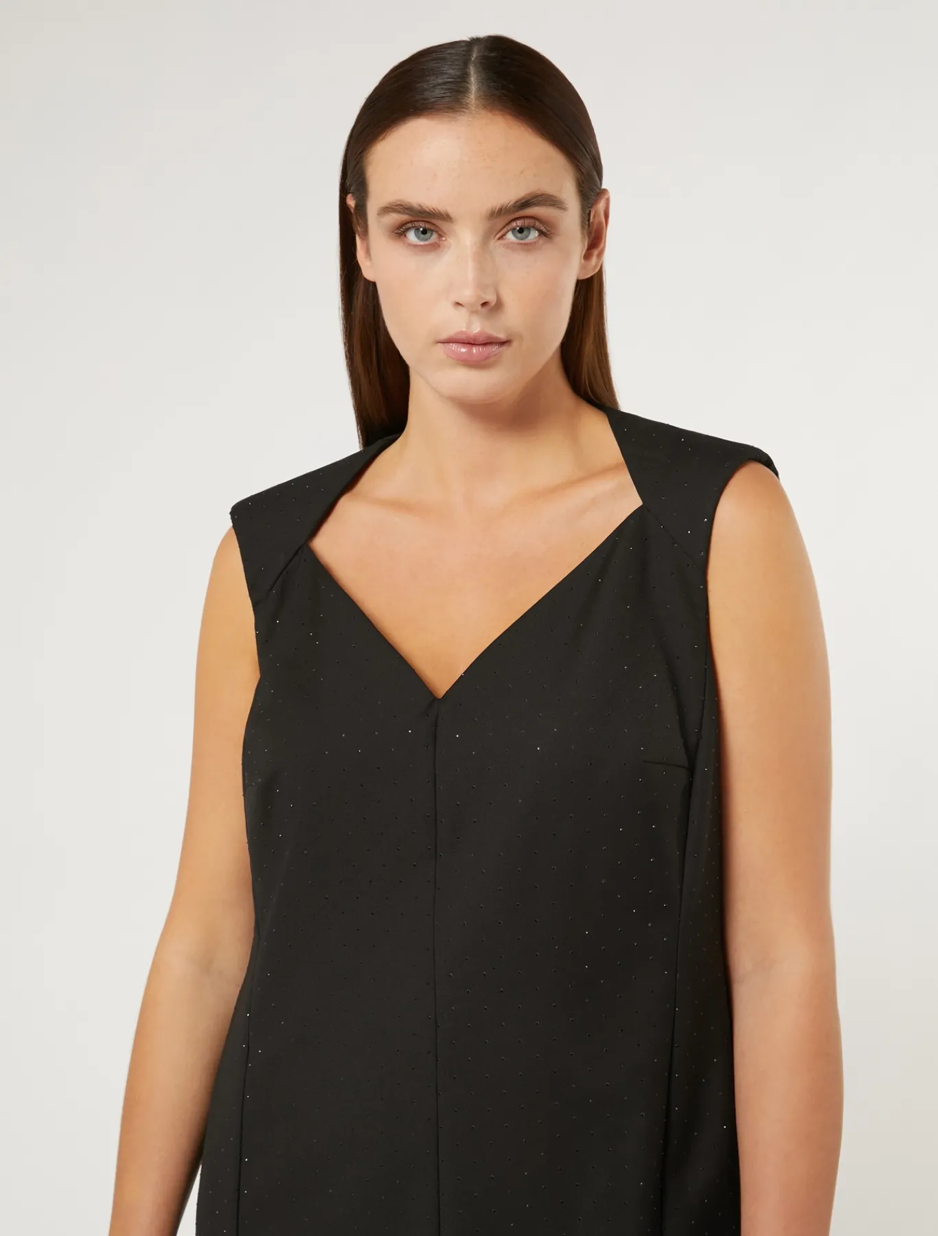 Marina Rinaldi Abiti | Abiti*Abito in levantina con strass NERO