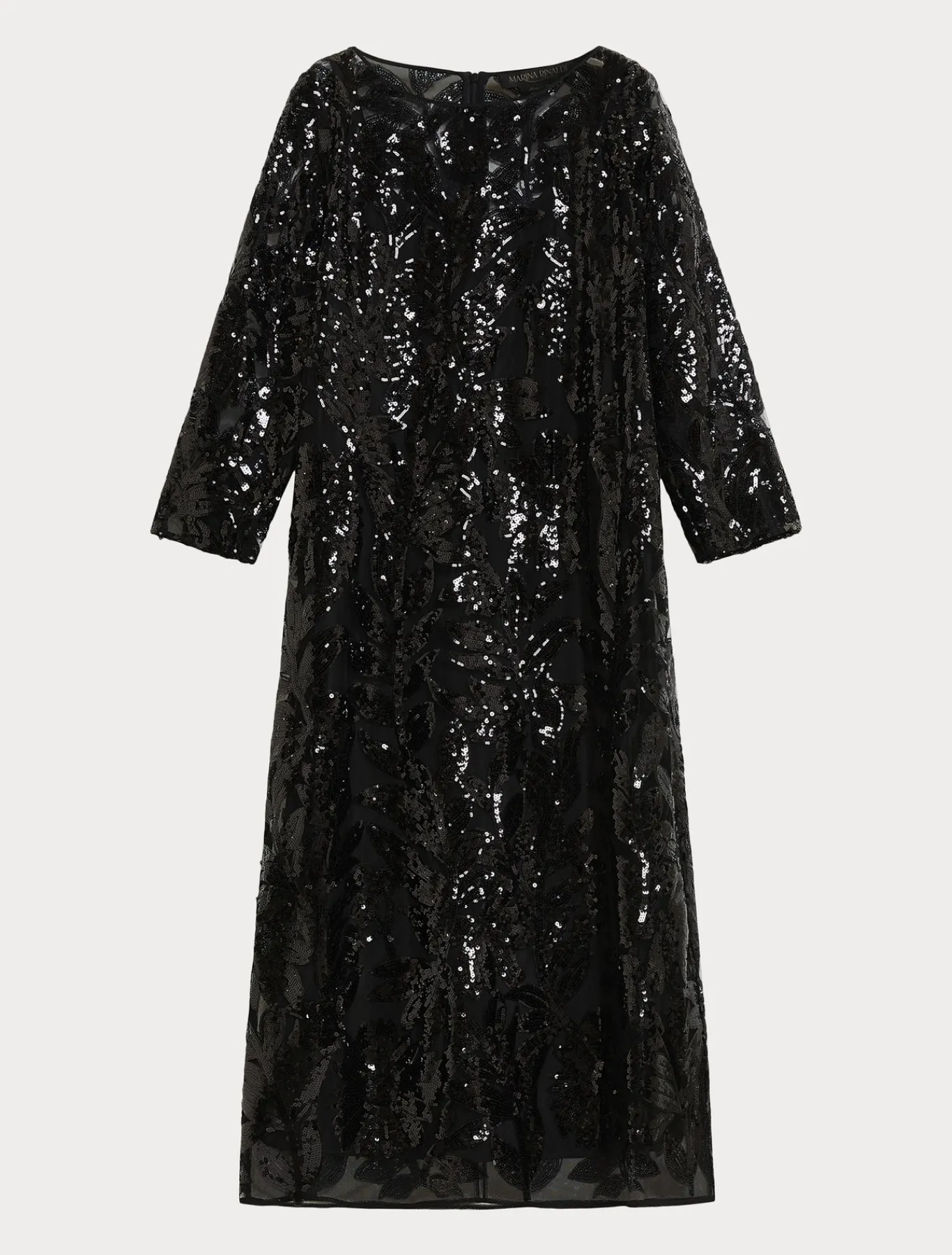 Marina Rinaldi Abiti | Abiti*Abito in tulle con paillettes NERO