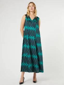 Marina Rinaldi Abiti | Selezione Elegante*Abito in twill BLUMARINO