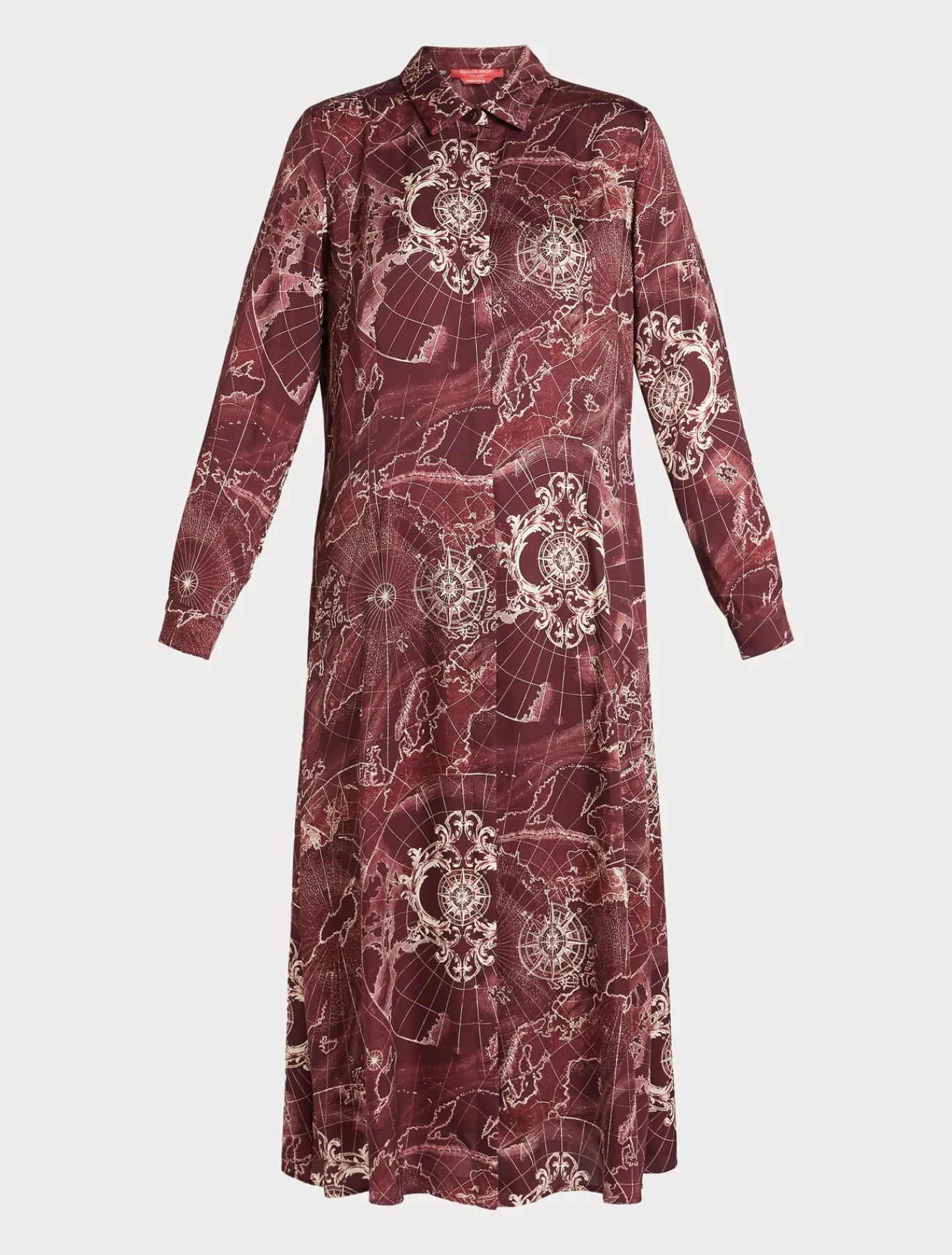 Marina Rinaldi Abiti | Abiti*Abito in twill stampato BORDEAUX
