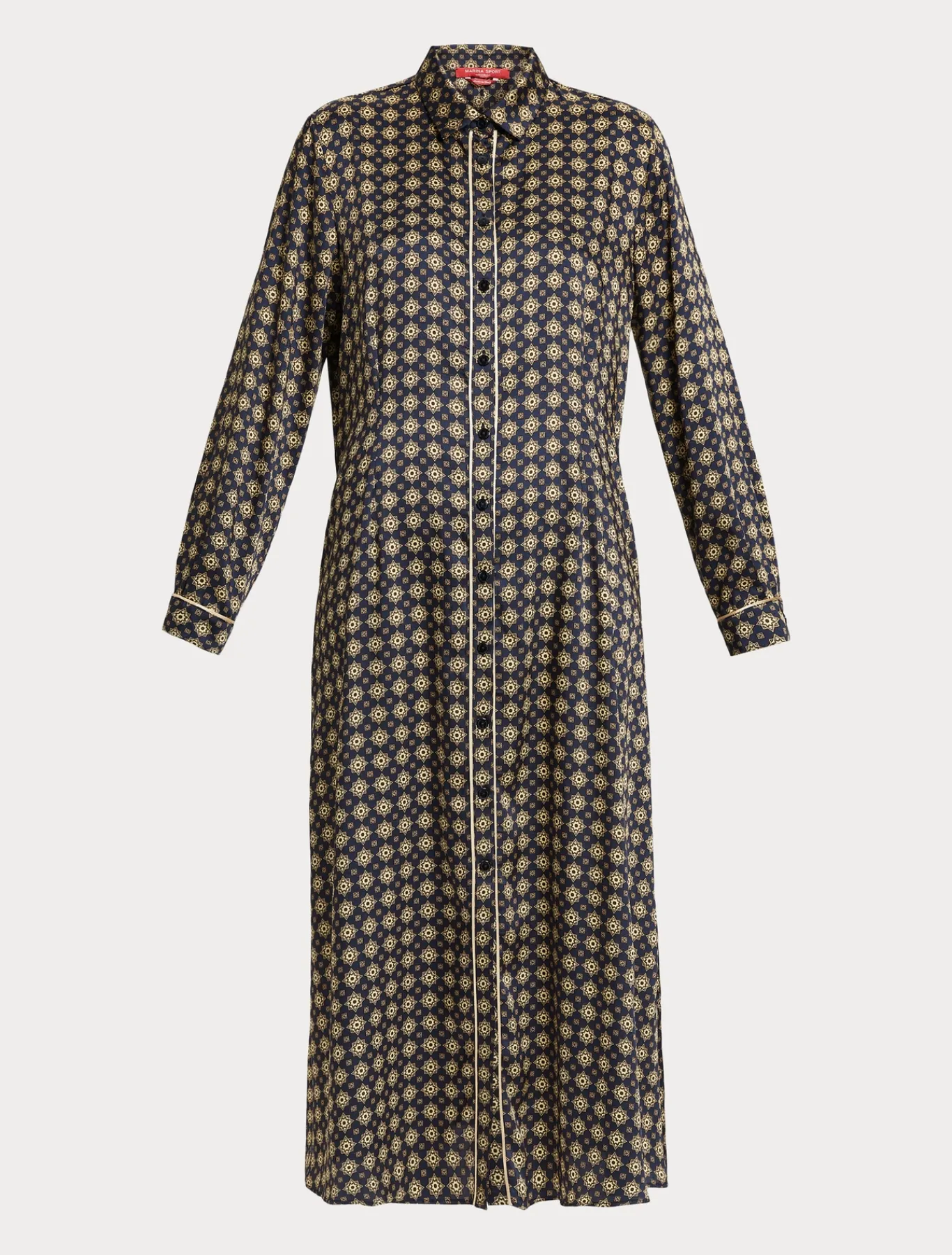 Marina Rinaldi Abiti | Abiti*Abito in twill stampato BLUNOTTE