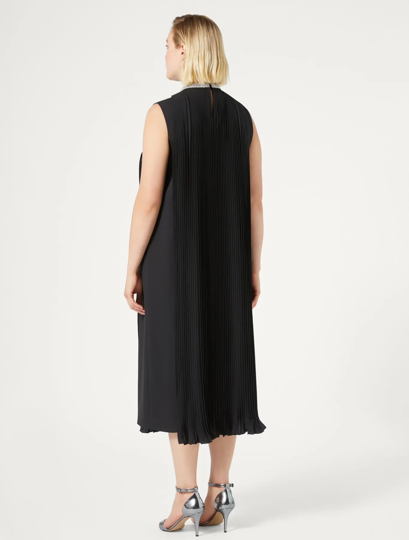 Marina Rinaldi Abiti | Collezione Elegante*Abito longuette in crêpe NERO
