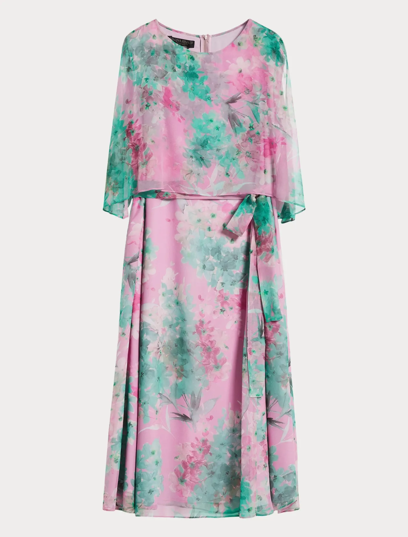 Marina Rinaldi Abiti | Abiti*Abito longuette in georgette ROSA
