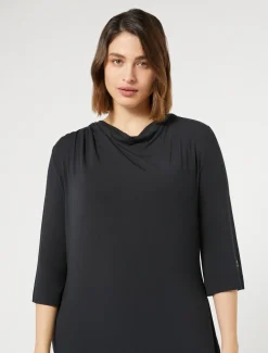 Marina Rinaldi Abiti | Abiti*Abito longuette in jersey NERO