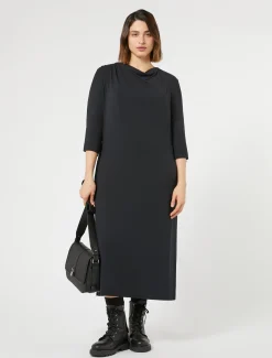 Marina Rinaldi Abiti | Abiti*Abito longuette in jersey NERO