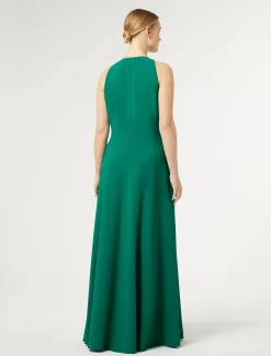 Marina Rinaldi Marina Rinaldi By Zuhair Murad*Abito lungo in cady con ricamo VERDE