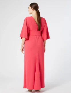 Marina Rinaldi Abiti | Collezione Elegante*Abito lungo in cady con ricami GERANIO