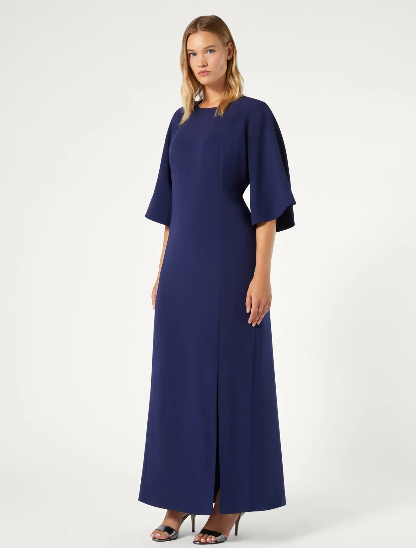 Marina Rinaldi Abiti | Collezione Elegante*Abito lungo in cady triacetato INCHIOSTRO