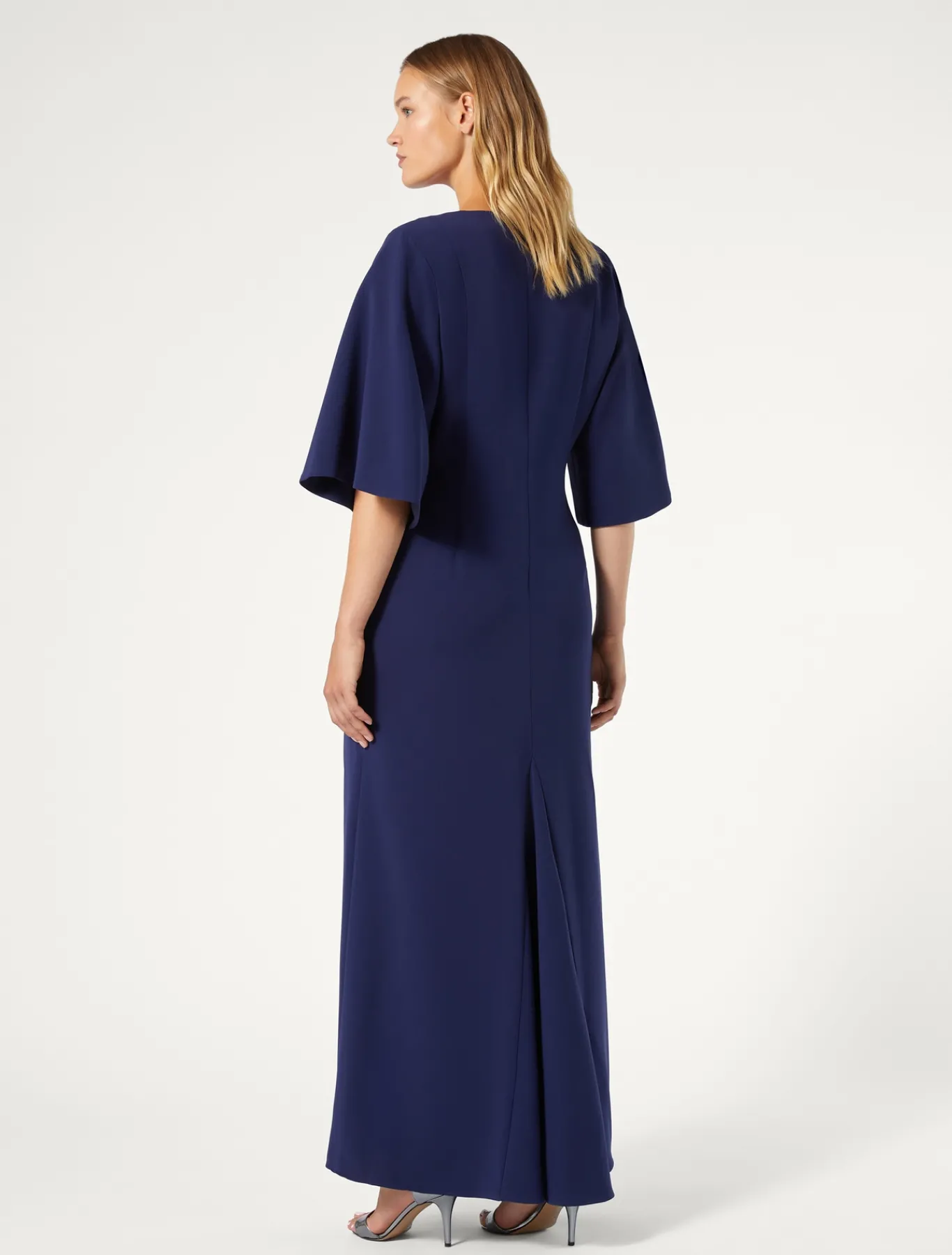 Marina Rinaldi Abiti | Collezione Elegante*Abito lungo in cady triacetato INCHIOSTRO