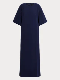 Marina Rinaldi Abiti | Collezione Elegante*Abito lungo in cady triacetato INCHIOSTRO