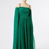 Marina Rinaldi Marina Rinaldi By Zuhair Murad*Abito lungo in georgette di seta VERDE