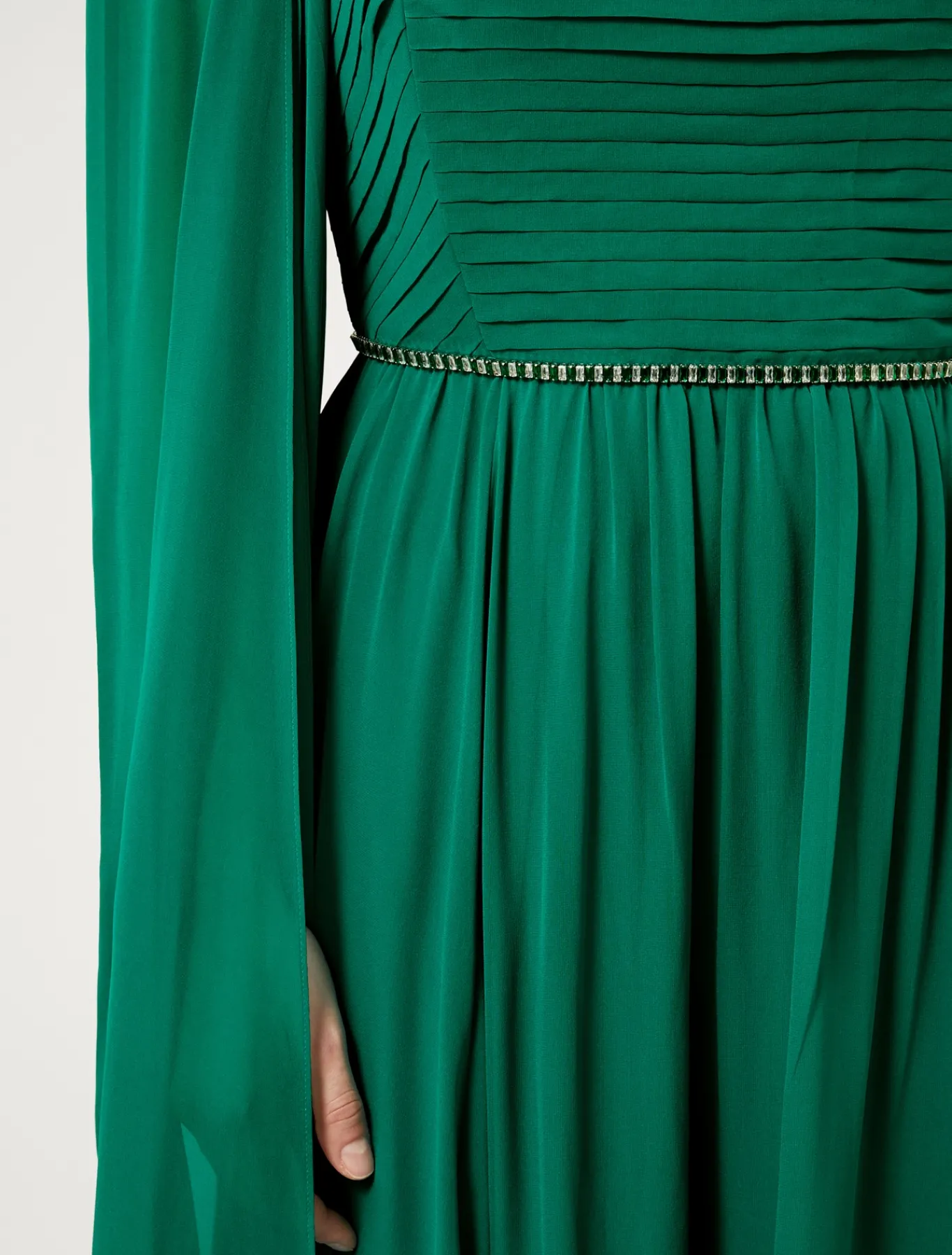 Marina Rinaldi Marina Rinaldi By Zuhair Murad*Abito lungo in georgette di seta VERDE