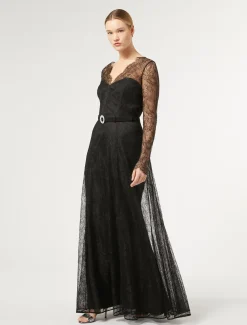 Marina Rinaldi Marina Rinaldi By Zuhair Murad*Abito lungo in pizzo NERO