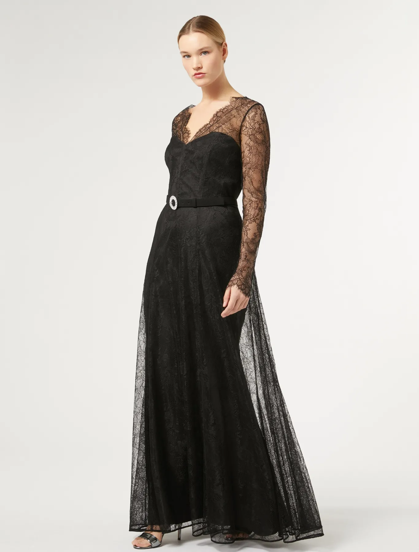 Marina Rinaldi Marina Rinaldi By Zuhair Murad*Abito lungo in pizzo NERO