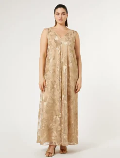 Marina Rinaldi Abiti | Collezione Elegante*Abito lungo in tulle ricamato OROCHIARO