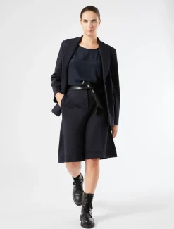 Marina Rinaldi Pantaloni & Jeans | Pantaloni & Jeans*Bermuda in jersey punto Milano BLUMARINO