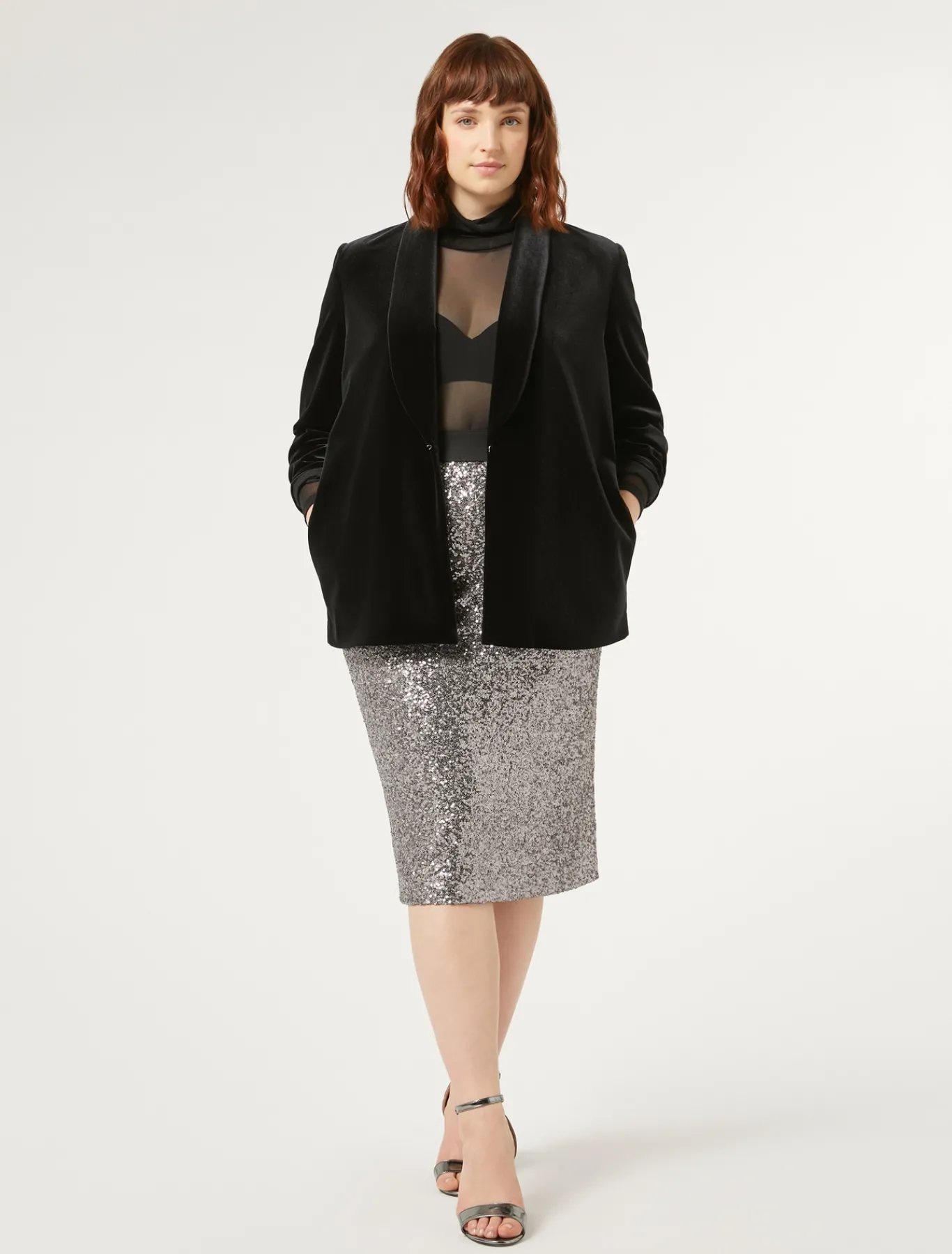 Marina Rinaldi Giacche & Blazer | Giacche & Blazer*Blazer in ciniglia stretch NERO