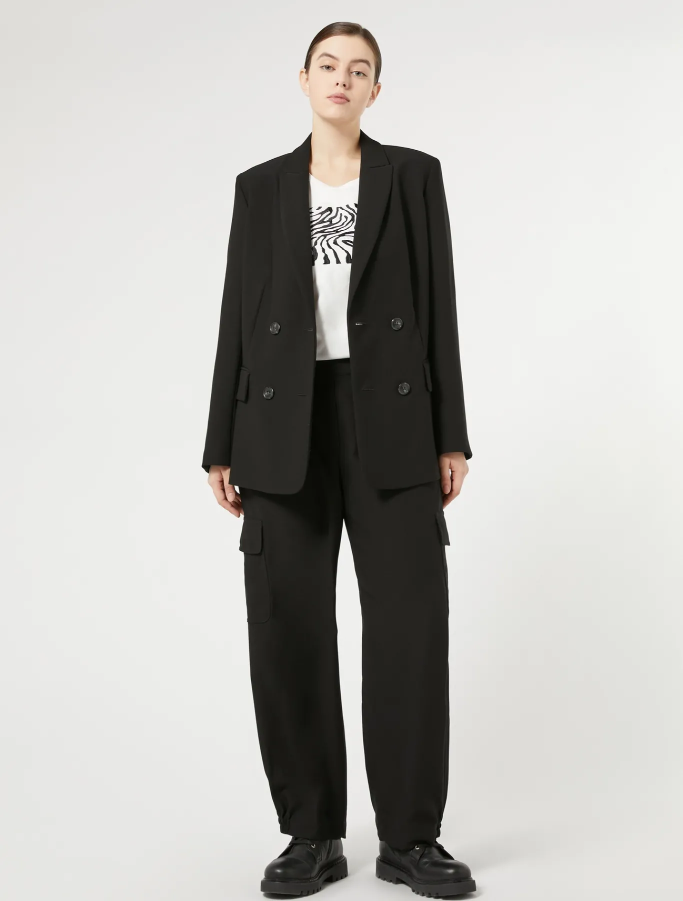 Marina Rinaldi Giacche & Blazer | Giacche & Blazer*Blazer in crêpe di envers satin NERO