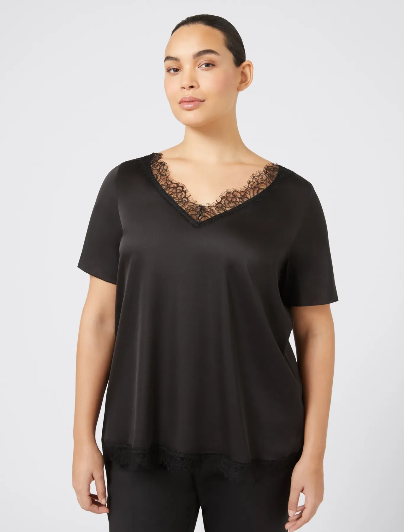 Marina Rinaldi Camicie & Bluse | Camicie & Bluse*Blusa con dettagli in pizzo NERO