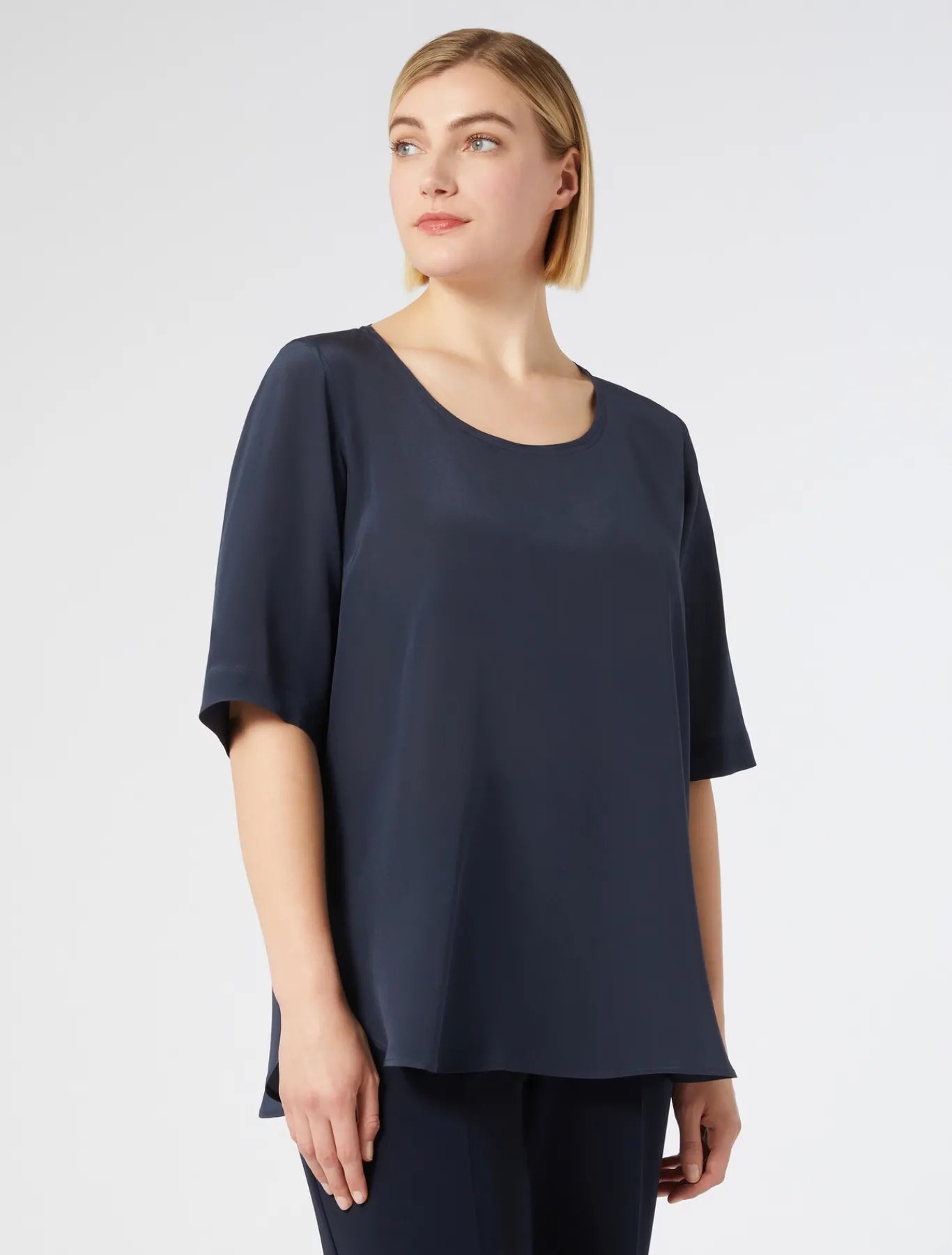 Marina Rinaldi Camicie & Bluse | Camicie & Bluse*Blusa in crêpe de Chine di seta BLUETTE