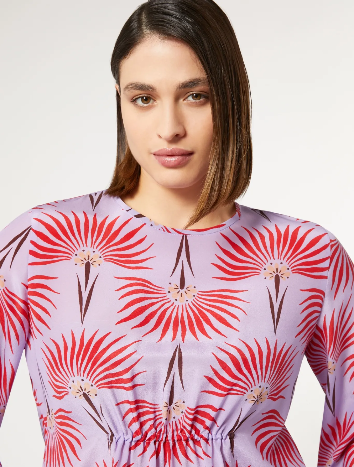 Marina Rinaldi Camicie & Bluse | Camicie & Bluse*Blusa in crêpe de Chine di seta LILLA