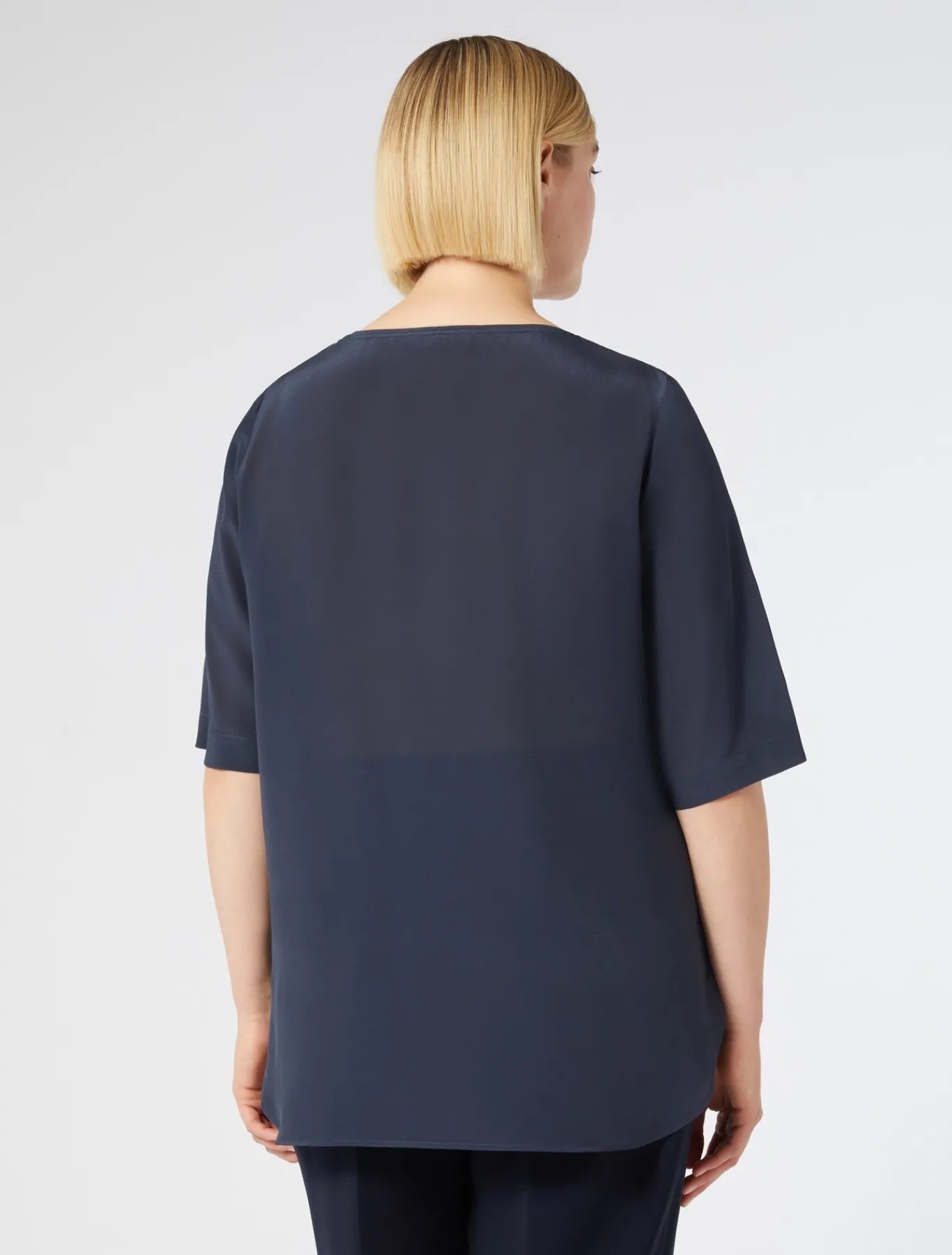 Marina Rinaldi Camicie & Bluse | Camicie & Bluse*Blusa in crêpe de Chine di seta BLUETTE