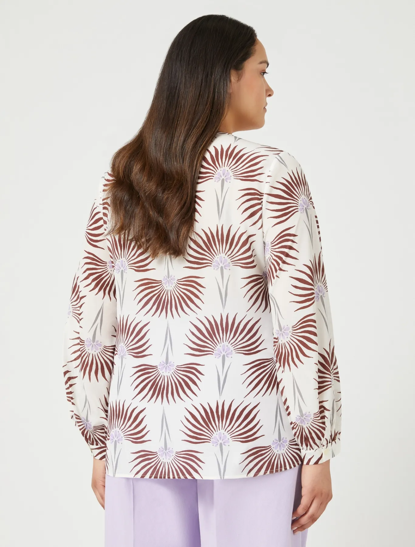 Marina Rinaldi Camicie & Bluse | Camicie & Bluse*Blusa in crêpe de Chine di seta BIANCO