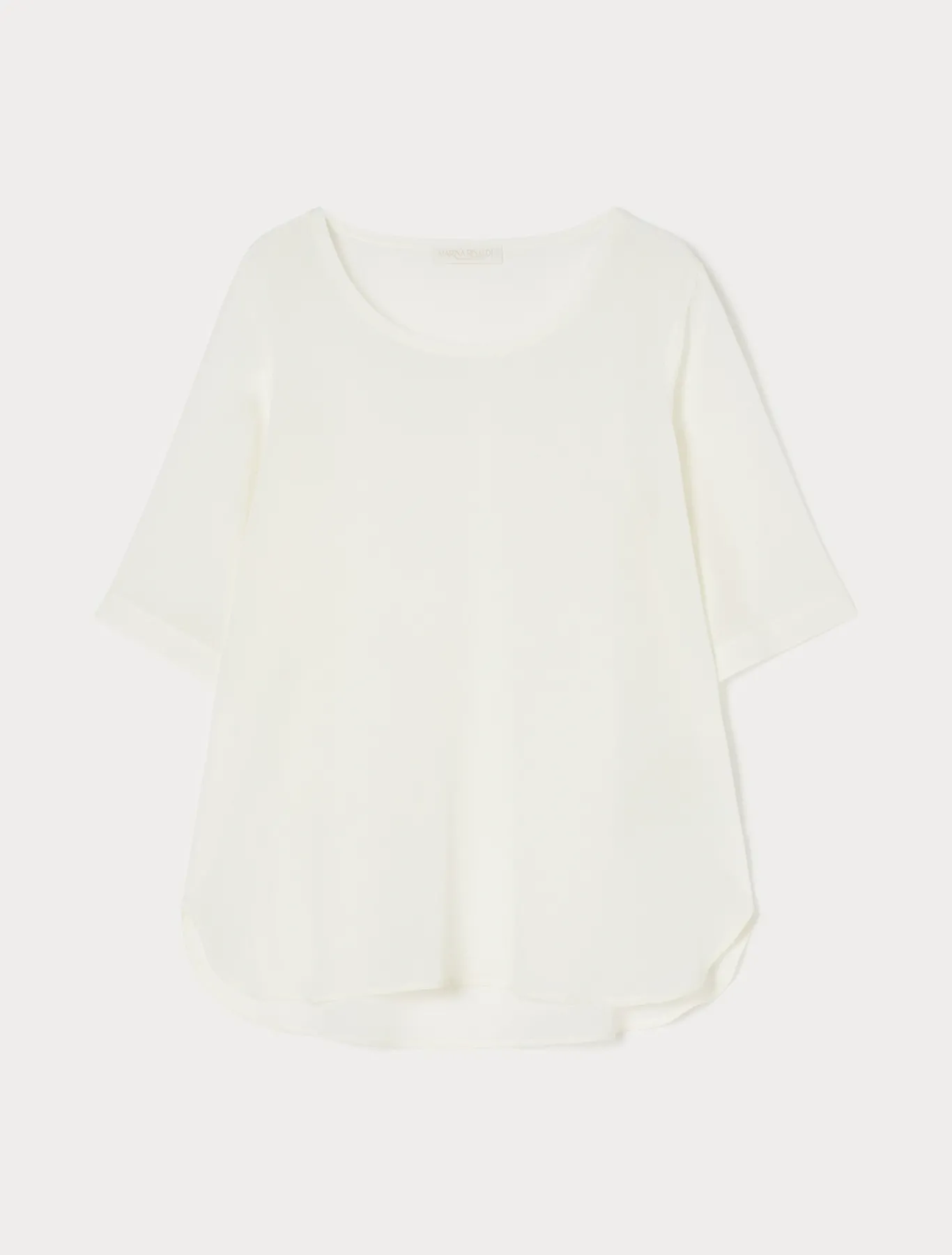 Marina Rinaldi Camicie & Bluse | Camicie & Bluse*Blusa in crêpe de Chine di seta BIANCO