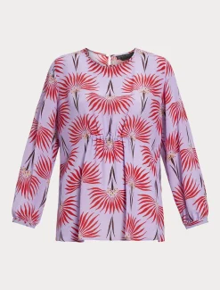 Marina Rinaldi Camicie & Bluse | Camicie & Bluse*Blusa in crêpe de Chine di seta LILLA